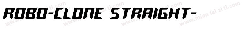 Robo-Clone Straight字体转换